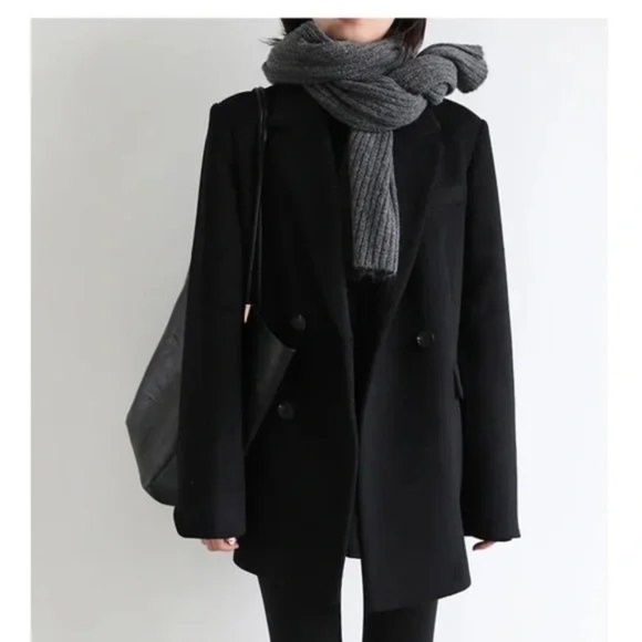 BLACK BLAZER COAT (SMALL)